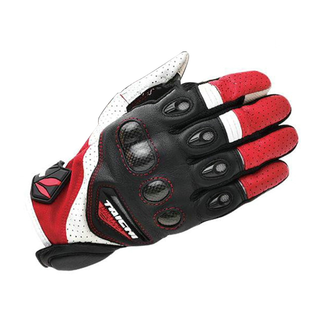 3 Kleuren RST417 Lederen Mesh Zomer Handschoenen Met Bescherming Carbon Screen Touch Motorfiets Motocross Handschoenen