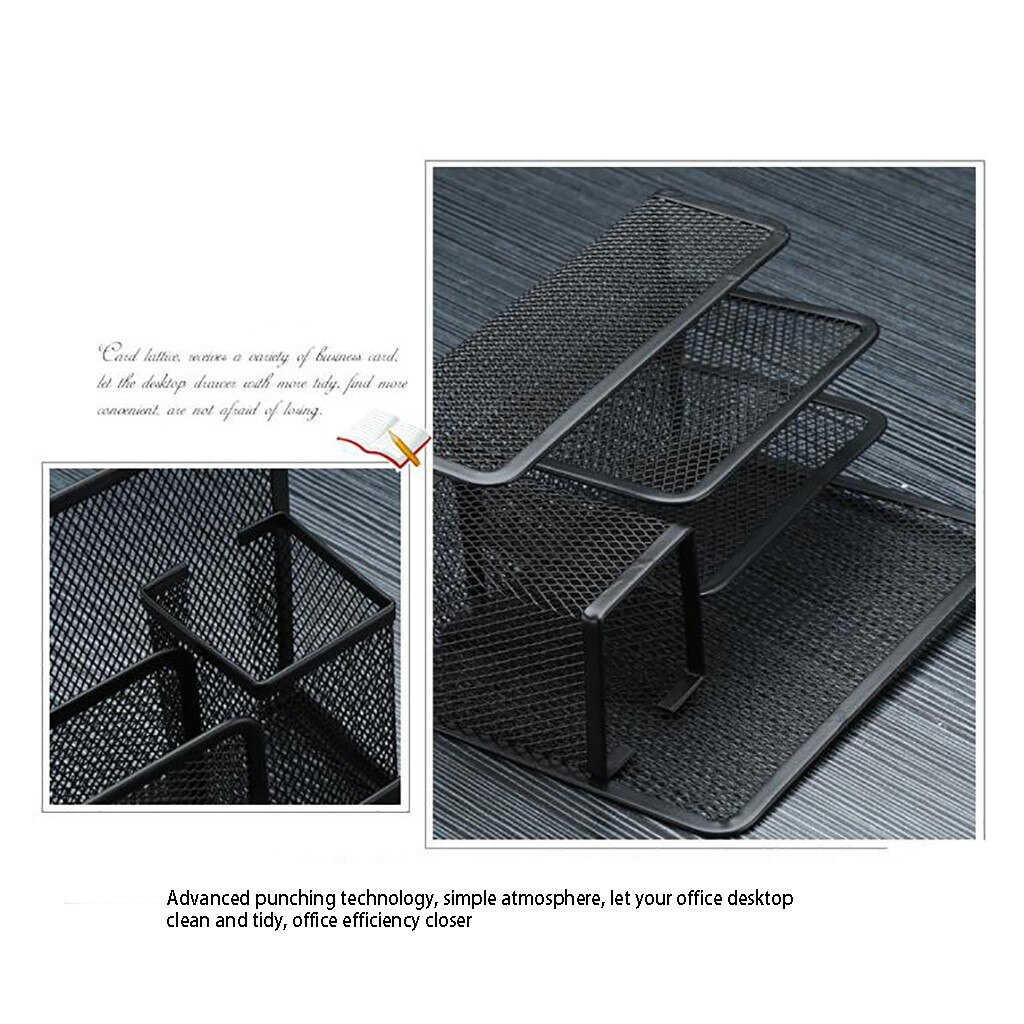 Desktop storage rack Barbed Wire Three-Layer Letter Pen Holder Letter Pen Holder Combination IN STOCK