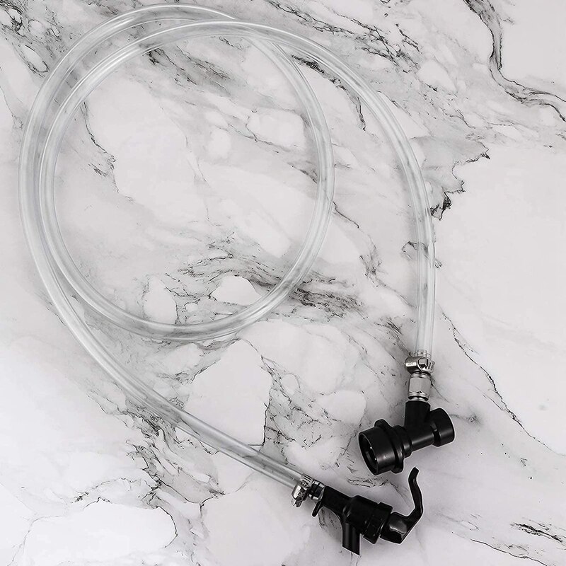 1/4Inch Ball Lock Beer Line Assembly Liquid Line Tap Ball Lock Quick Disconnect Faucet Kit Keg Wine Dispensing Fitting