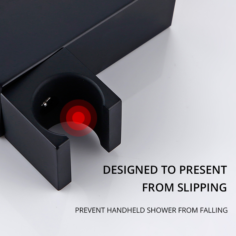 Bathroom Shower Accessories Wall Mounted Hand Shower Holder Wall-Mount Hand Shower At 360 Swivel Adjustable With 1/2" Connection