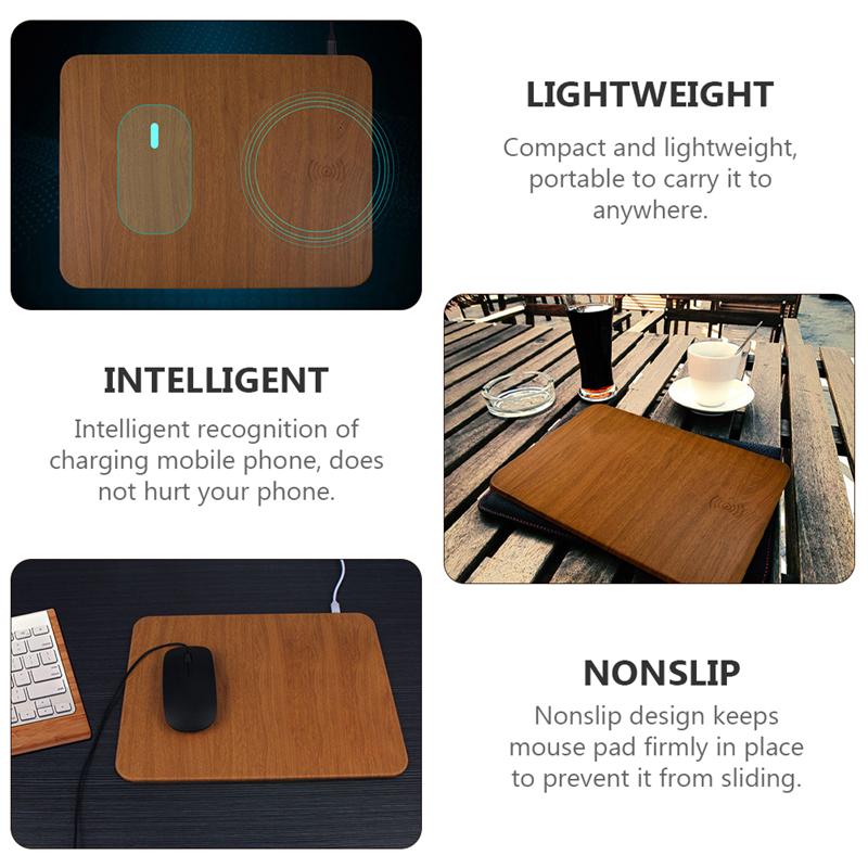 Draadloos Opladen Muismat Premium Muismat Huishouden Kantoor Muismat