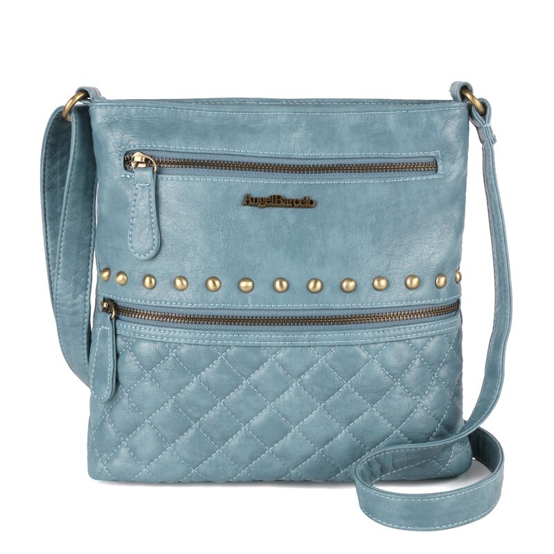 Angelo Barcelo Delle Donne Dell'annata Crossbody Sling Bag: Lake Blue