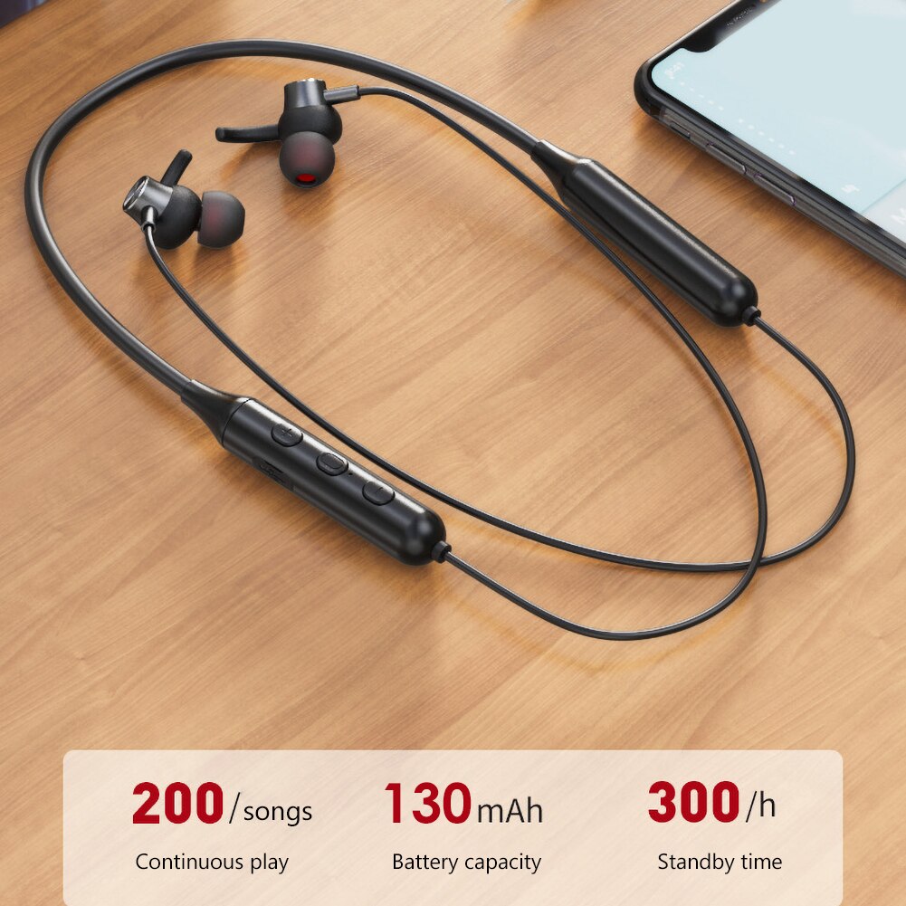 Dd9 pendurado pescoço magnético à prova dwireless água sem fio bluetooth estéreo esportes fone de ouvido pendurado pescoço estéreo sem fio bluetooth