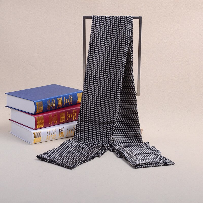 Mannen Gedrukt Zijde Dubbelzijdig Sjaals Mannen Business Lange Sjaals Warme Veelzijdige High-End sjaals Sjaals: Style No.9