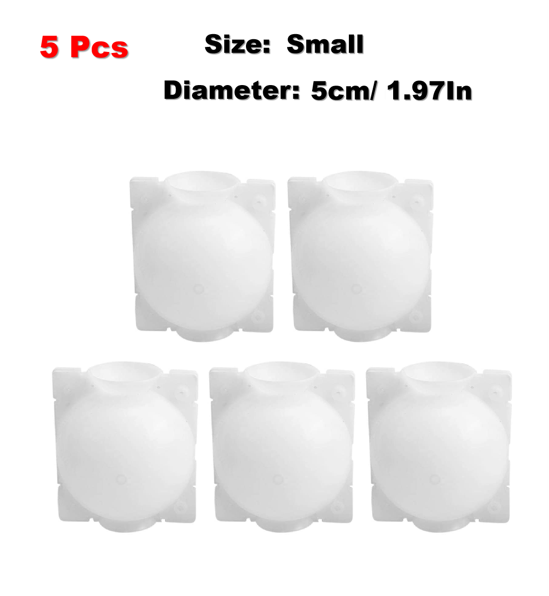 10pcs 5CM Plant Rooting Device Propagation Ball Reusable Grafting Cube Breeding Box Seeding Hydroponic Media: White S 5