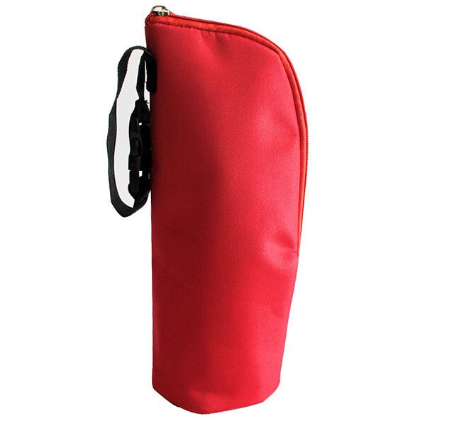 1 unidad de biberón de leche para bebé, bolsa de aislamiento con calentador de leche, bolsa térmica para biberón, termo, biberón, bolsa para biberones: Red
