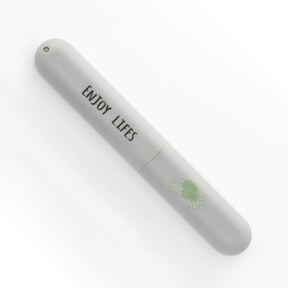 Estuche de cosméticos portátil organizador de baño para cepillo de dientes soporte de cepillo de dientes eléctrico cápsula cosmética estuche de viaje organizador: A4     Light grey