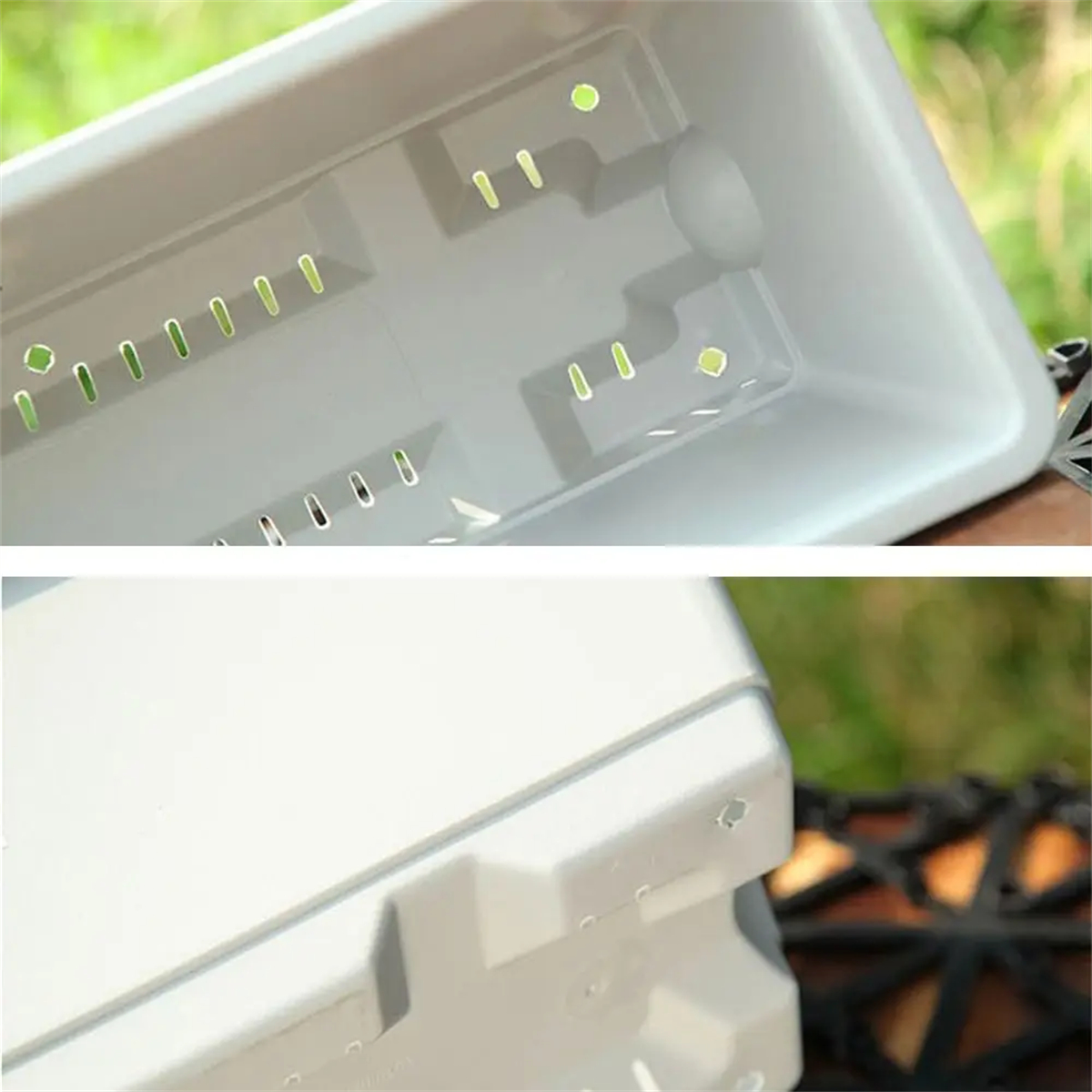 Maceta de flores Rectangular ecológica con agujeros de drenaje, macetero grande inastillable para jardín, balcón, plantas reutilizables, verduras, 1 ud.