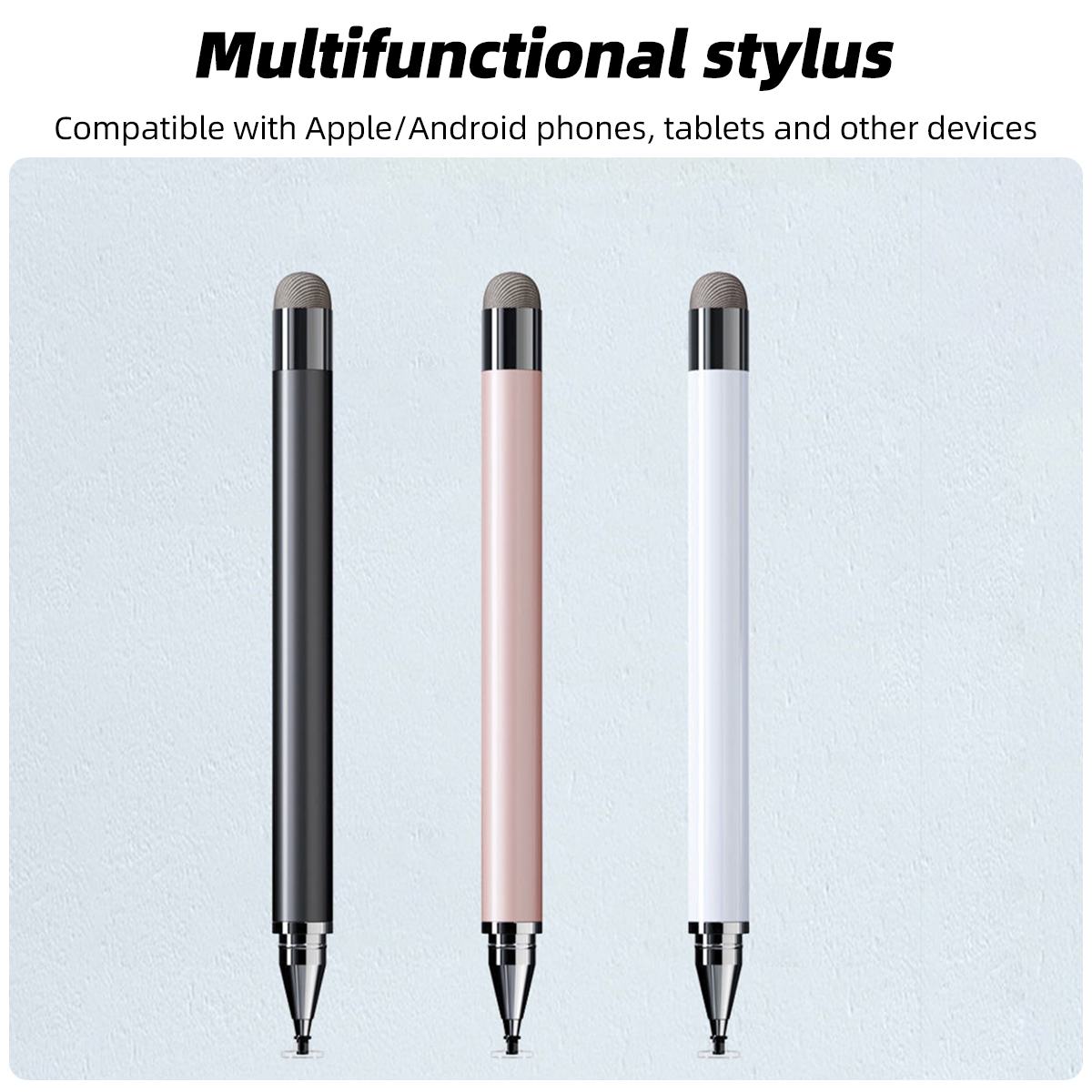 2 in 1 universell styluspenna för ipad android surfplatta mobiltelefontillbehör ritplatta kapacitiv skärm pekpenna