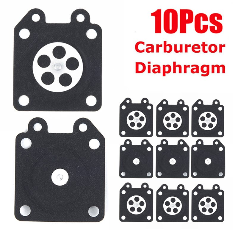 10 st 28*33mm motorsåg förgasare doseringsmembran packningar för walbro 95-526 95-526-9 95-526-9-8 reparation kit delar tillbehör