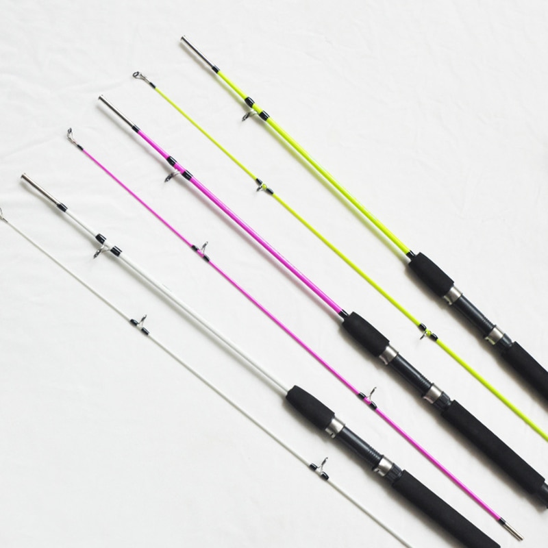 Caña de pescar portátil de fibra reforzada, herramienta de pesca telescópica de señuelo de plástico, ajustable, 1,2 M