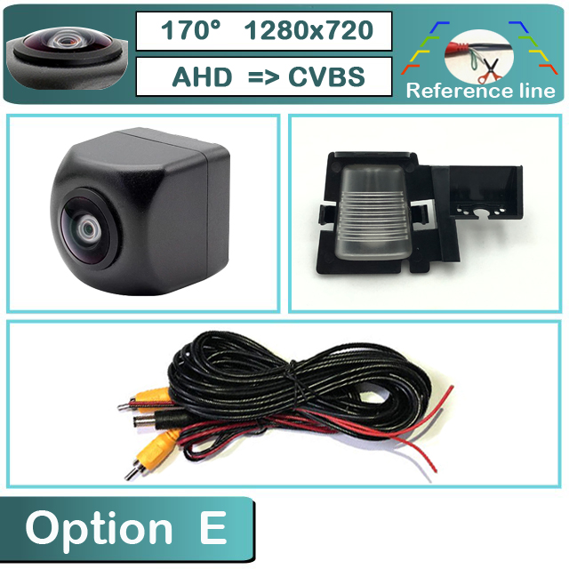 BOQUE 170 Degree 1280x720P HD AHD Car Vehicle Rear View Reverse Camera for Jeep Wrangler JK Model Only 2007: E-AHD720P-170deg