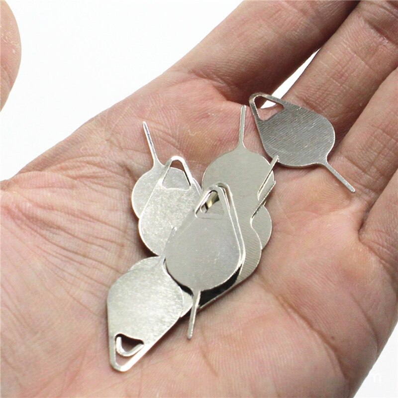 10 Stks/set Speciaal Vorm Sim Kaart Lade Opening Removal Tool, eject Pin Tool Vervanging Voor Multi-Model Mobiele Telefoon