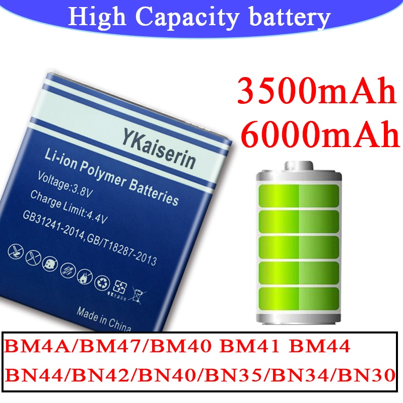 Hoge Capaciteit BM47 BM4A BN30 BN34 BN35 BN40 BN42 BN44 Batterij Voor Xiaomi Redmi 4 6 Pro 3 3S 4X 4A 5A 5 Plus 2 Bateria BM41