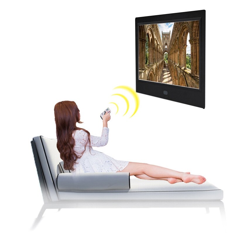 8 Inch Screen Digital Photo Frame HD 1024X768 Mult-Media Player MP3 MP4 with Alarm Clock Electronic Album