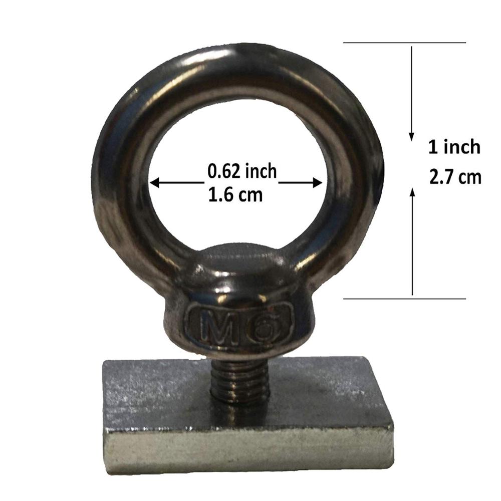 Pmsanzay Quick Release Track Rail Adapter Kayak Track Mount Tie Downs Kayak Track Mount Line Cleat Kayak Track Tie Down Eyelet O