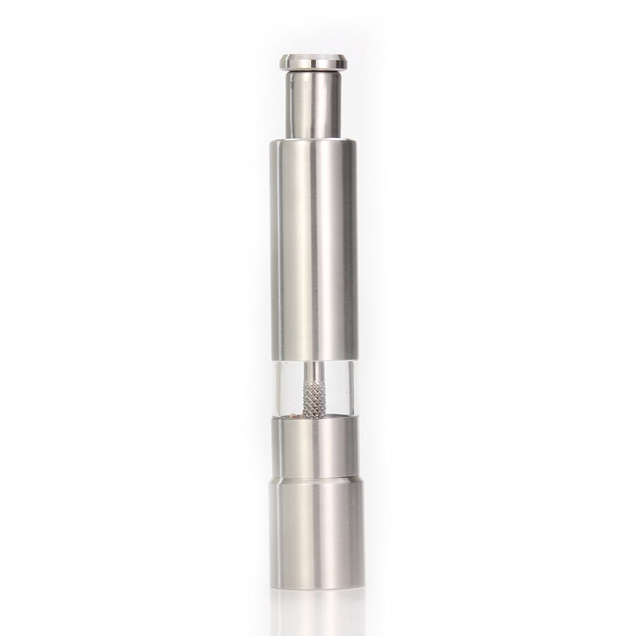 Leeseph Pepper Grinder, Stainless steel manual hand thumb press grinder mills for fresh seasoning: 1 Piece