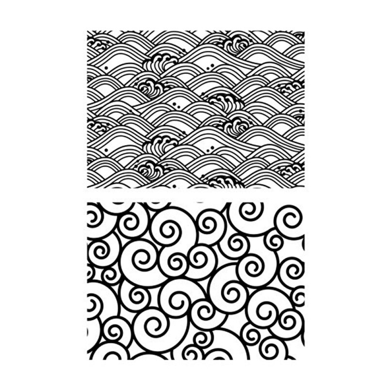 Sello transparente de PVC para manualidades hechas a mano, calcomanías de modelado, escultura de arcilla, decoración, DIY, 1 ud.: 2