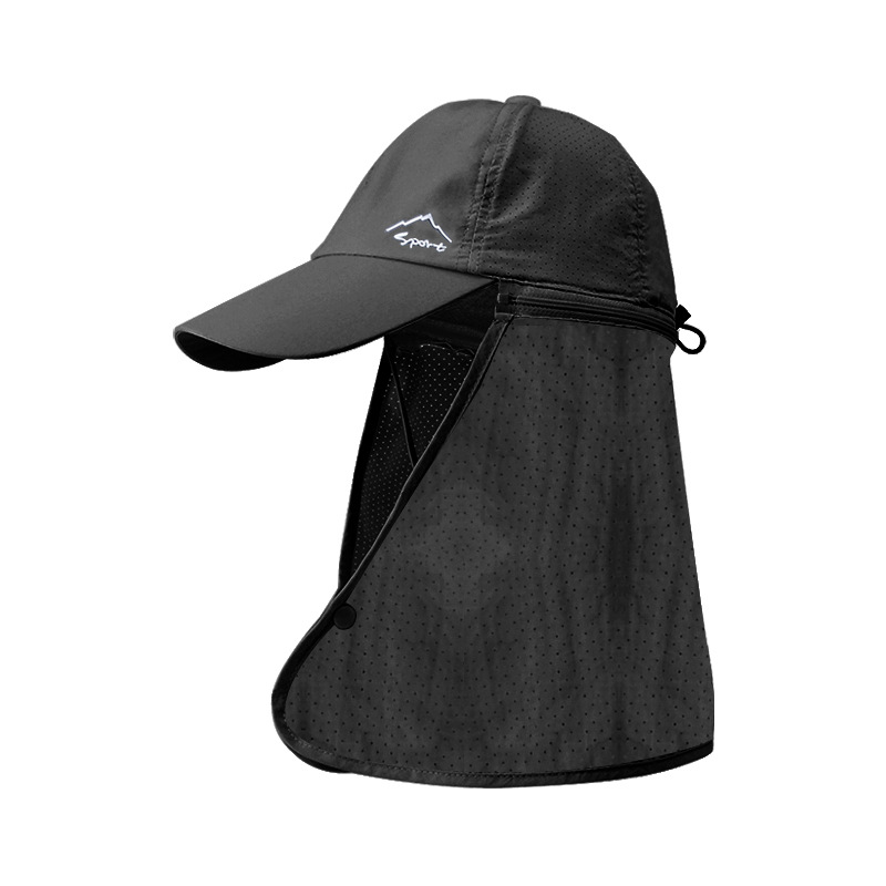 Gorra de pescador con protección UV para hombre, gorro de pescador de secado rápido para senderismo al aire libre, sombrero de cubo extraíble para el sol, bufanda de Panamá: Verde militar