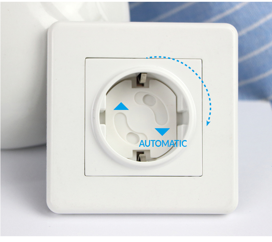 10Pcs/Set Baby Safety Rotate Cover 2 Holes EU Socket Cover Kids Electric Protection Socket Covers Plastic Baby Socket Protection