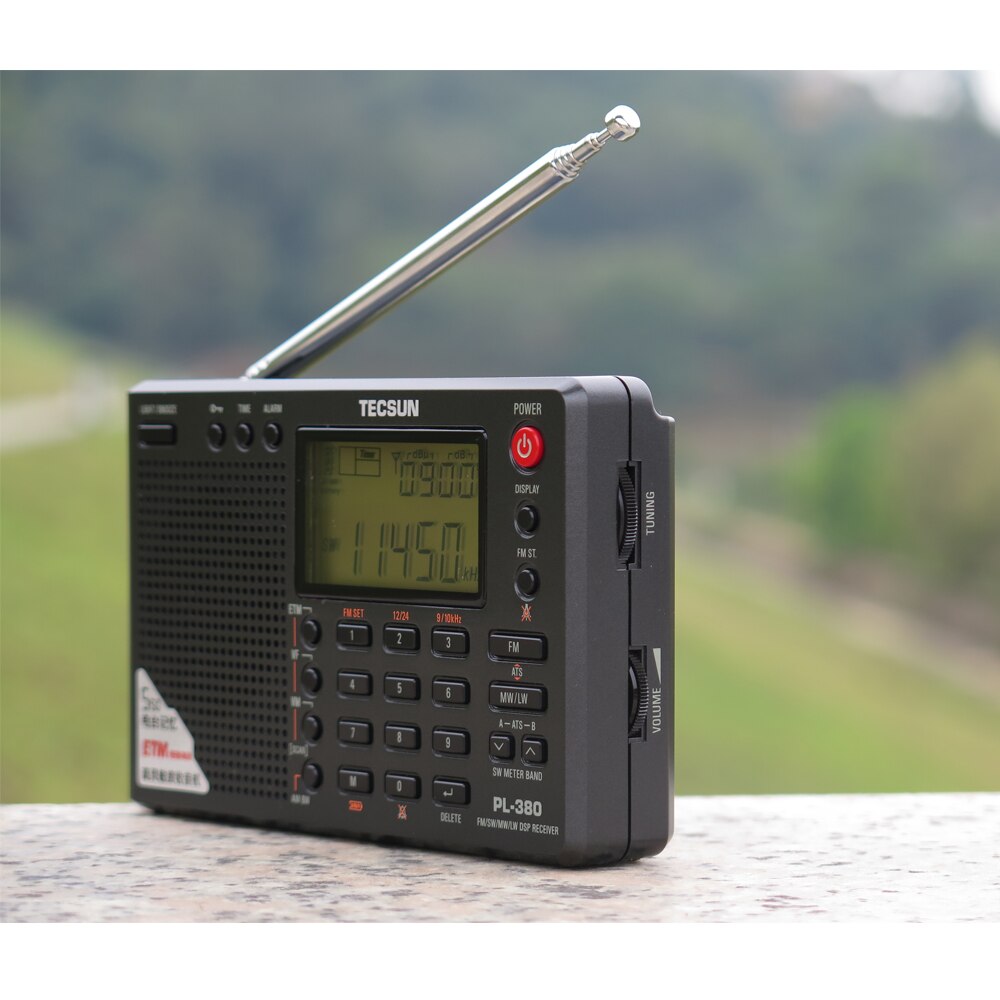 Tecsun PL-380 Full Band Radio Digital Demodulation Stereo PLL Portable Radio FM /LW/SW/MW DSP Receiver Internet Radio