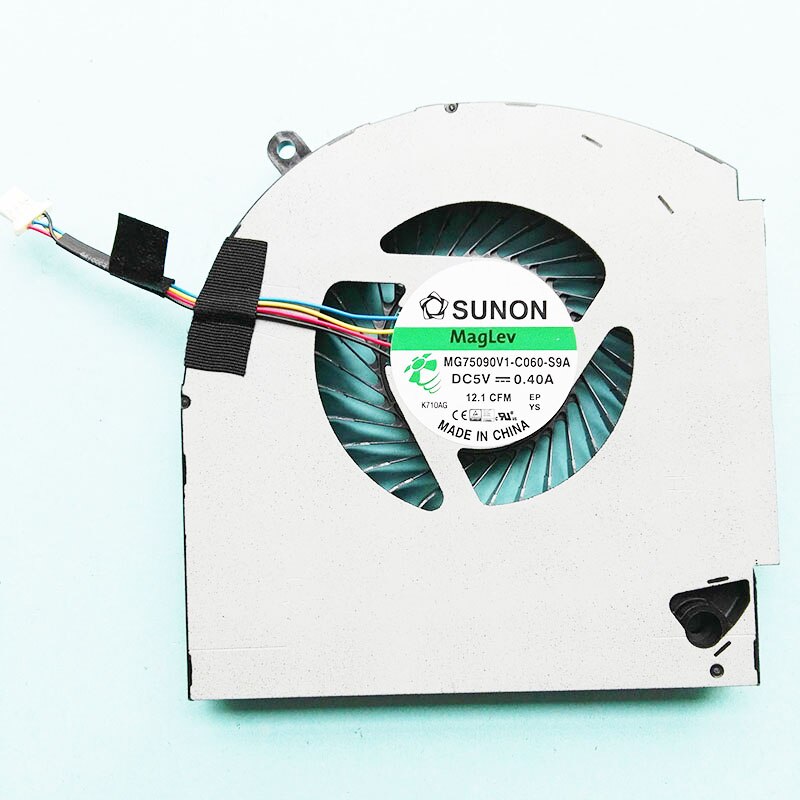 original CPU GPU cooling Fan cooler For Dell Alienware 17 R4 R5 Fan MG75090V1-C060-S9A MG75090V1-C070-S9A: CPU FAN