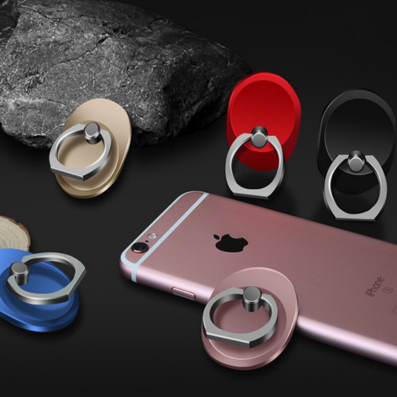 360 Degree Rotation Oval Ring Bracket Metal Ring Buckle Lazy Bracket Mobile Phone Mobile Phone Holders Stands