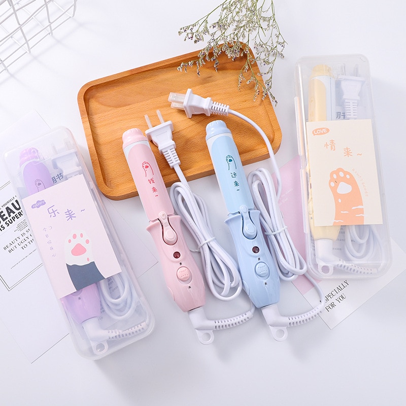 2 in 1 cartoon rol stijltang dual-use kapper dames student haar stijltang krultang draagbare elektrische spalk krultang