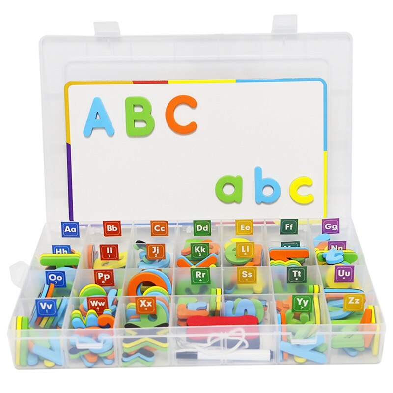 Magnetische buchstabenaufkleber für den kühlschrank, whiteboard-aufkleber für das klassenzimmer, hilfsmittel für die frühkindliche bildung: Default Title