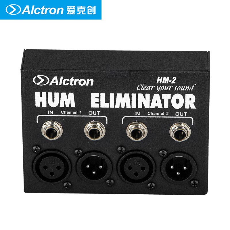 Alctron-eliminador de zumbidos de HM-2, interfaz plug and play, elimina el ruido, para estudio de grabación y escenario de estar