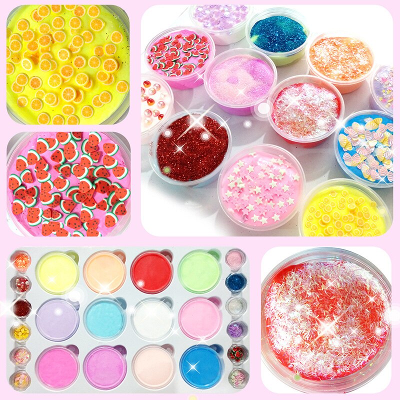 Kids Kerst Advent Kalender Diy Slime Kit Kristal Modder Set Voor Meisjes Jongens FAS6