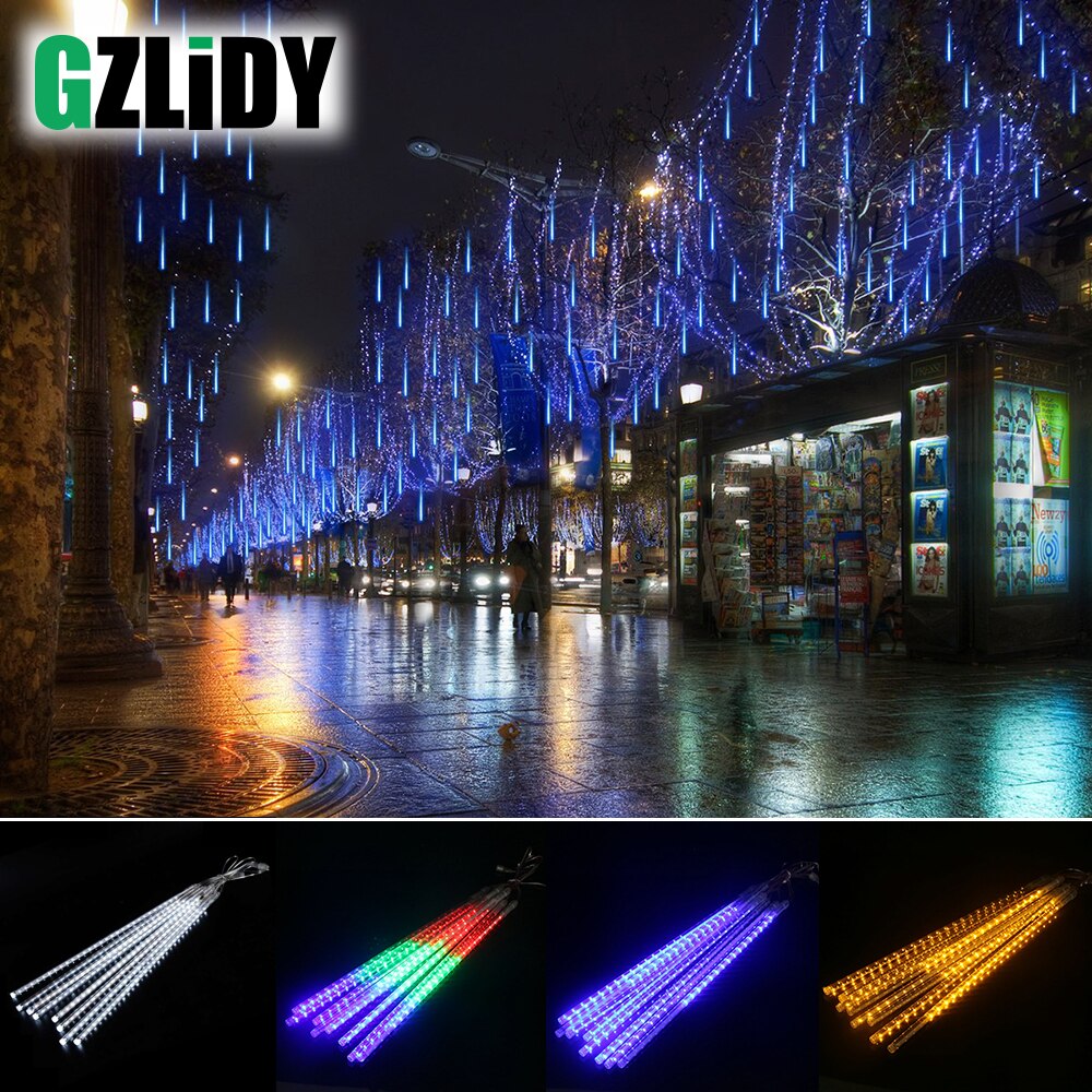 30CM AC220V Led string light Christmas light Meteor Shower Falling Star Rain Icicle Snow Fall LED Xmas String Light