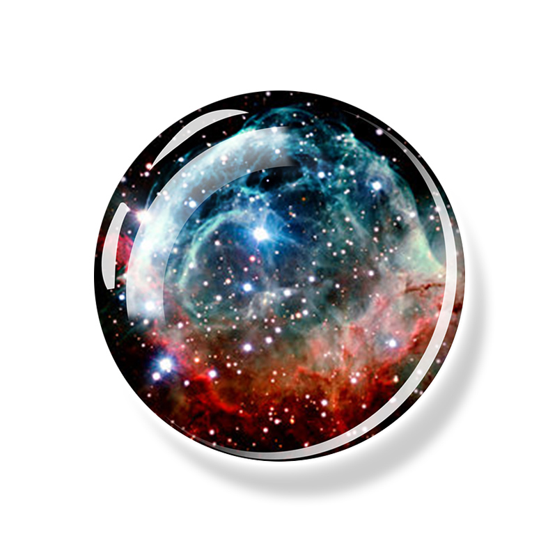 Solar System Luminous Magnet Fridge Planet Universe Outer Space Refrigerator Magnets Stickers Glass Glow In The Dark Home Decor: light yellow