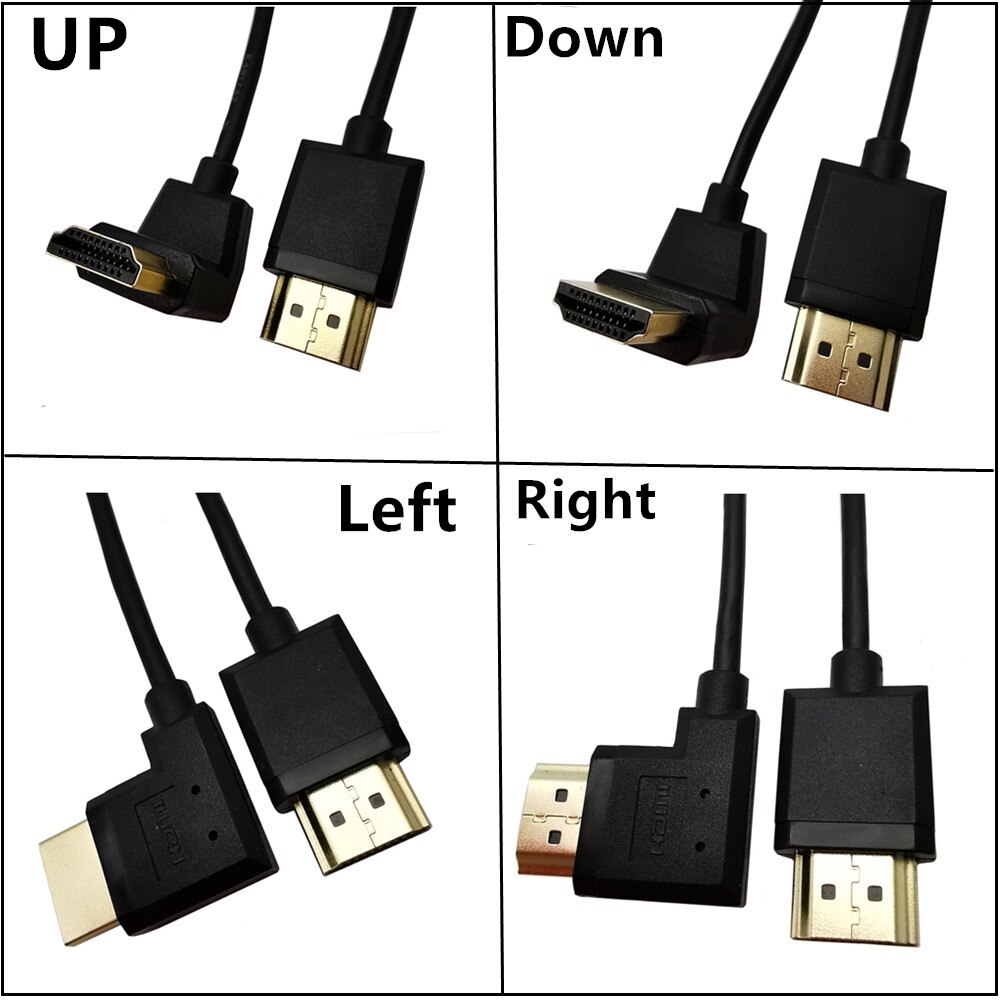 15cm od 3.0mm supermjuka micro hdmi-kompatibla och mini hdtv -2.0 tunn kort hankabel 2k 4k hd @ 60hz lätta och bärbara