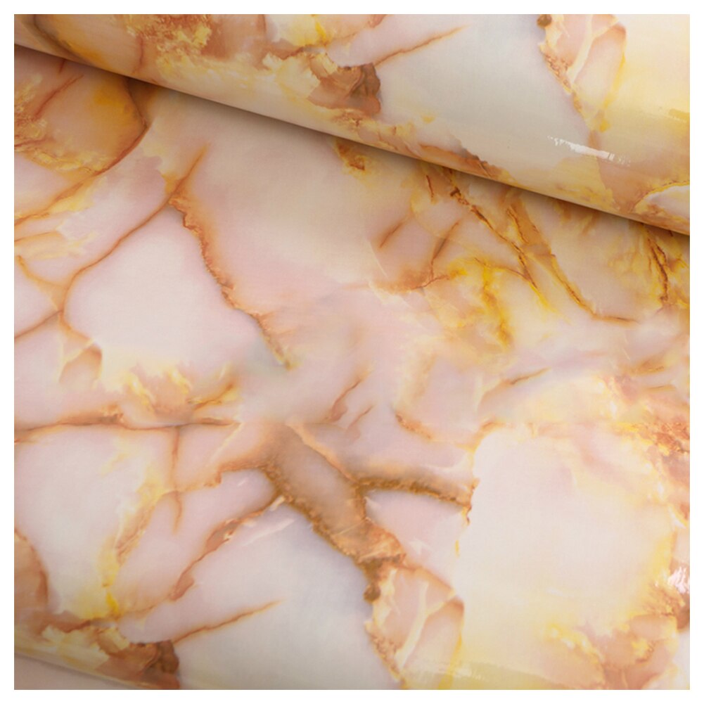 Newly Marble Texture Self-adhesive Waterproof Wall Paper Kitchen Countertops Backsplash Stickers CLA88