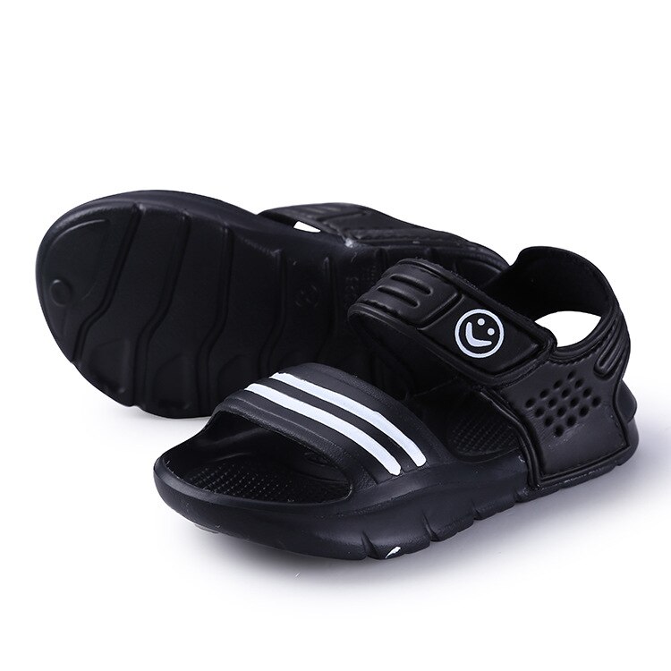 1 Pair Casual Children Kids Shoes Baby Boy Closed Toe Summer Beach Sandals Flat: black / 29