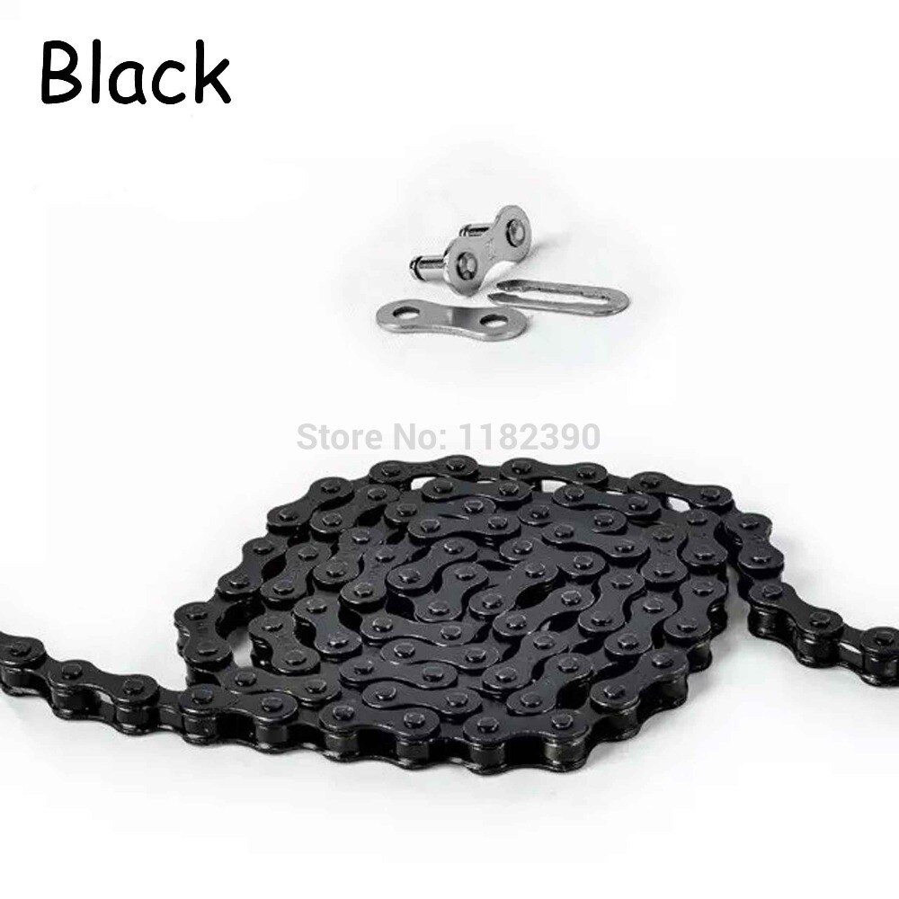 Fixed gear track bike bicycle chain single speed chain magic button chain colorful 98 links CZC004