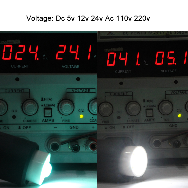 Bombilla Mini bombilla Led E12 5V 12v 24v 110v 220v 1W foco rojo vela verde luz 12 24 voltios decoración lámpara del hogar rojo amarillo