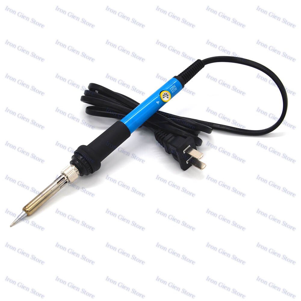 220/110V 60W EU/US/CN Plug Electric Soldering Iron Kits Adjustable Temperature Welding Repair Auxiliary Tools with 5 Tips Stand: CN  Solder Iron