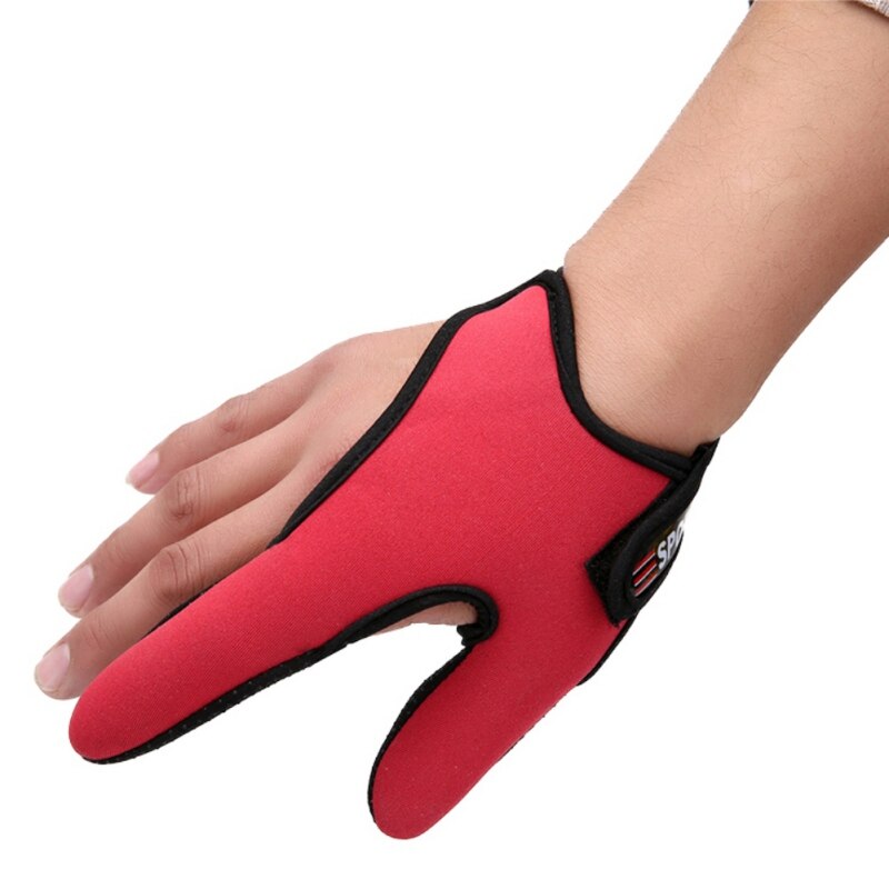 1Pcs 2 Vingers Vissen Handschoenen Half Protector Anti-Slip Anti-Cut Twee Vinger Staaf Slijtage Vis Vangen vingerloze Outdoor Accessoires