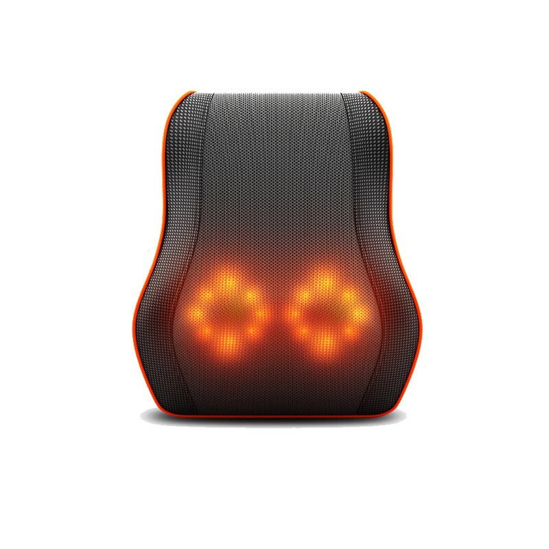Almohada de masaje eléctrica multifunción, vibrador Shiatsu, terapia infrarroja, relajación muscular, cuello, espalda, piernas, masajeador corporal: A massage pillow