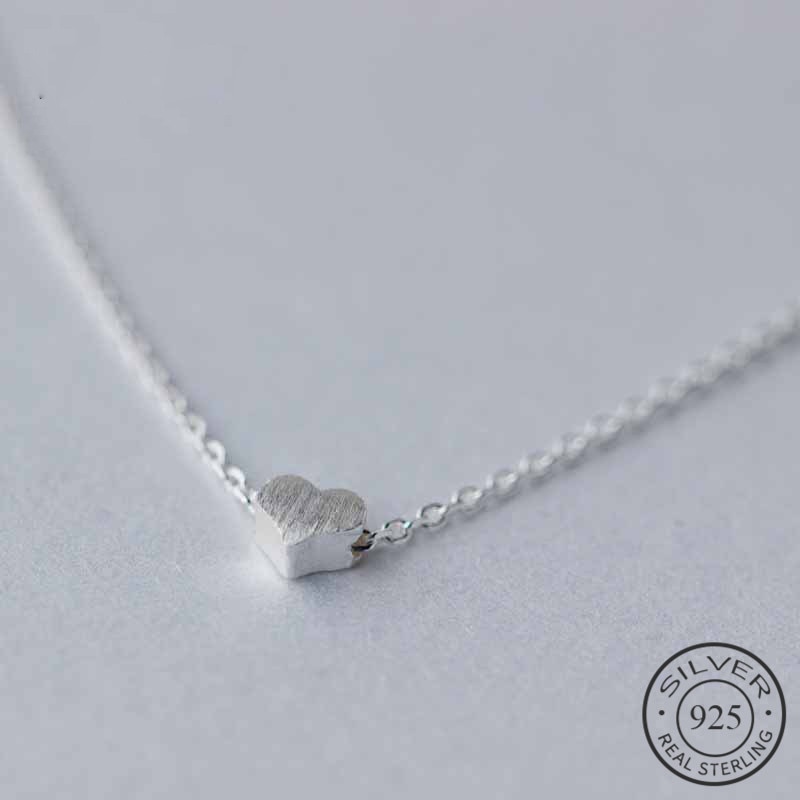 Gargantilla Plata de Ley 925 auténtica corazón escarchado para mujer, joyería fina con personalidad, accesorios para de boda