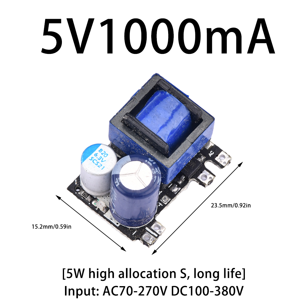 AC-DC 5V Buck Converter AC 220v to 5v DC step down Transformer power supply module 4A 3W/5W/10W AC-DC Converter module