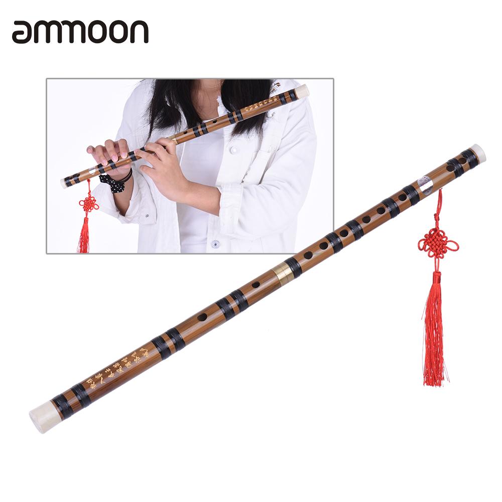 Chinese Vertical Bamboo Flute Traditional Handmade Accurately Tuned Chromatic Musical Woodwind Instrument