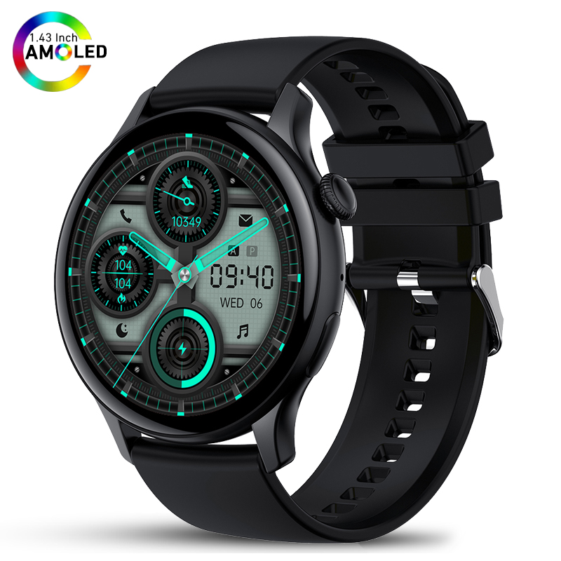 Nowy smartwatch 2025 z ekranem prawdziwy AMOLED HD, monitorowaniem zdrowia kobiet, sterowaniem głosowym AI, połączeniami Bluetooth, kompatybilny z Androidem i iOS.: zielony