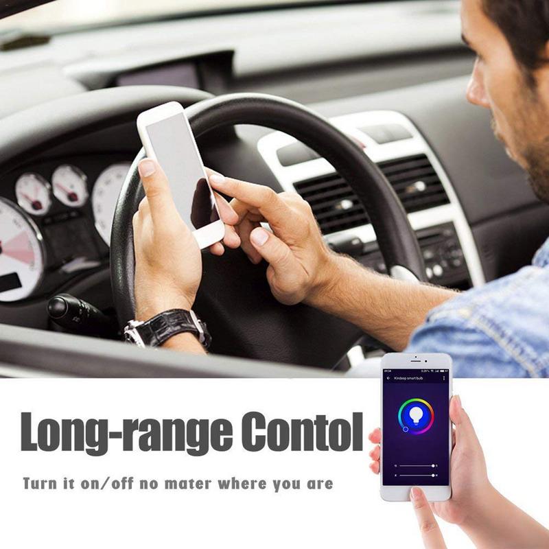 WiFi Bulb RGB Smart Light 15W Remote Mobile Phone Control Smart Bulb Wireless Smart Home Automation Lamp For Alexa Google Home