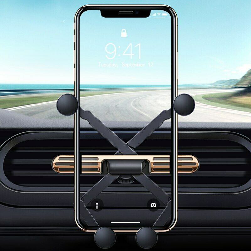 Universele Mini Gravity Auto Telefoon Houder Air Vent Mount Auto Houder Clip Mobiele Telefoon Houder Stand Voor Iphone Voor samsung: Default Title