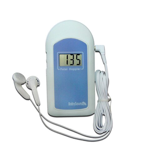 Contec Babysounda/B/C Baby Hartslag Foetale Doppler Prenatale Monitor + Gel Pocket Fetal Doppler: BabysoundB Blue