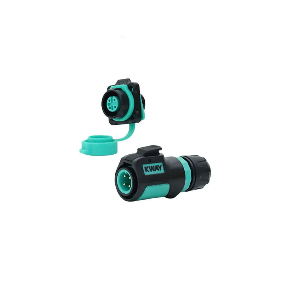 KWAY K12 Male Plug Female Socket IP68 Bulkhead M12 2 3 4 5 6 7 8 Pin Waterproof Electrical Connector Energy Scooter Charger: Lavender