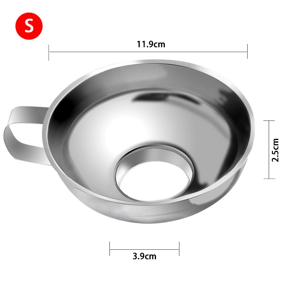Stainless Steel Wide - mouth Canning Funnel with Large Diameter for Packaging Food Pickles Fruit Jam Sausages #EW